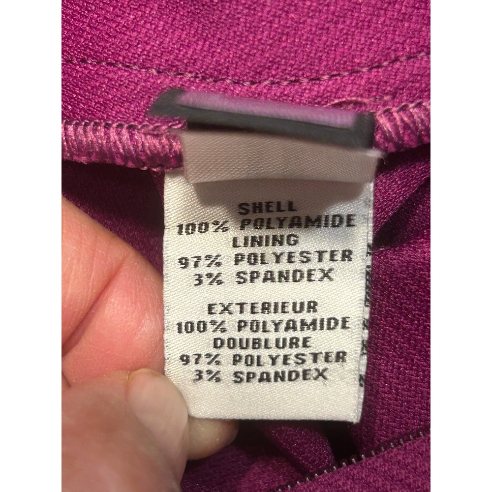 Diane von Furstenberg Magenta Purple Textured Sleeveless Pocket Shift Dress Chic - Picture 6 of 14